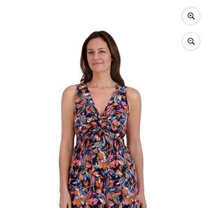 French Connection Floral V-Neck Dress